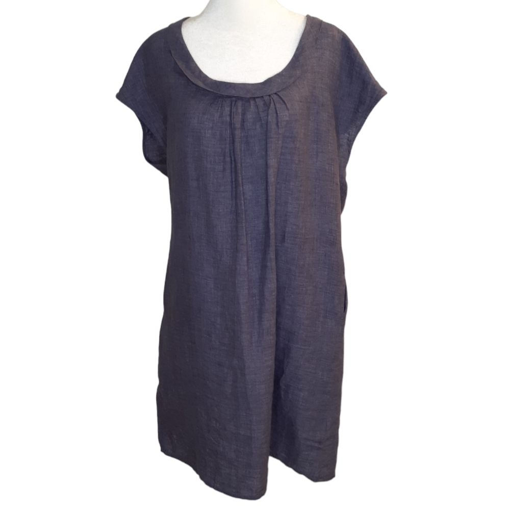 Malvin Gray Linen Dress Hamburg, Germany Size 10